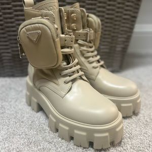 Prada Monolith Combat Boots